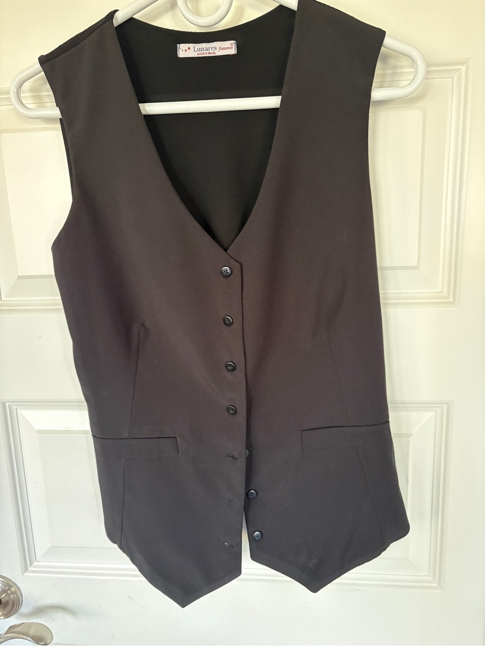 Lunares black stretch vest